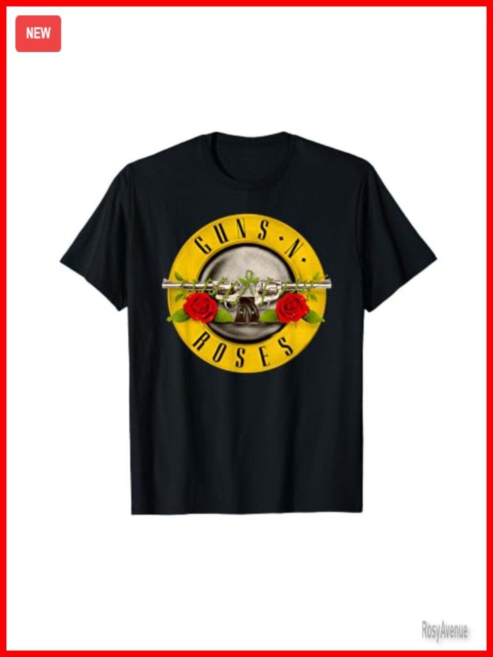 Guns N' Roses Official Bullet Logo T-Shirt Band Merch Tee